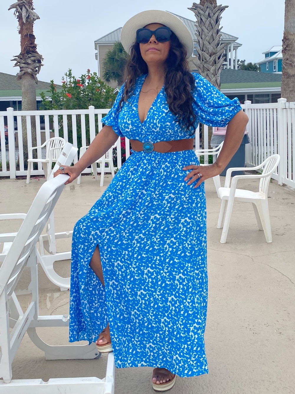 Zara print dress can fit for M too